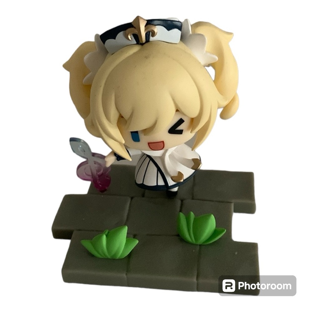 Genshin Figure Impact  Barbara Wind Goly Q Version Anime Action Figures